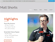 Tablet Screenshot of mattshortis.com